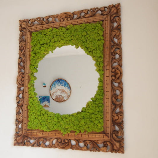 Forever Moss Framed Mirror