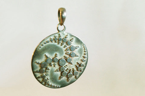 Sacred Geometry Constellation Celtic Maze Pendant – 925 silver