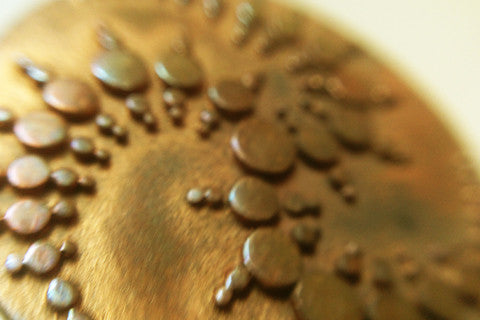 Sacred Geometry Constellation Celtic Maze Pendant – Copper