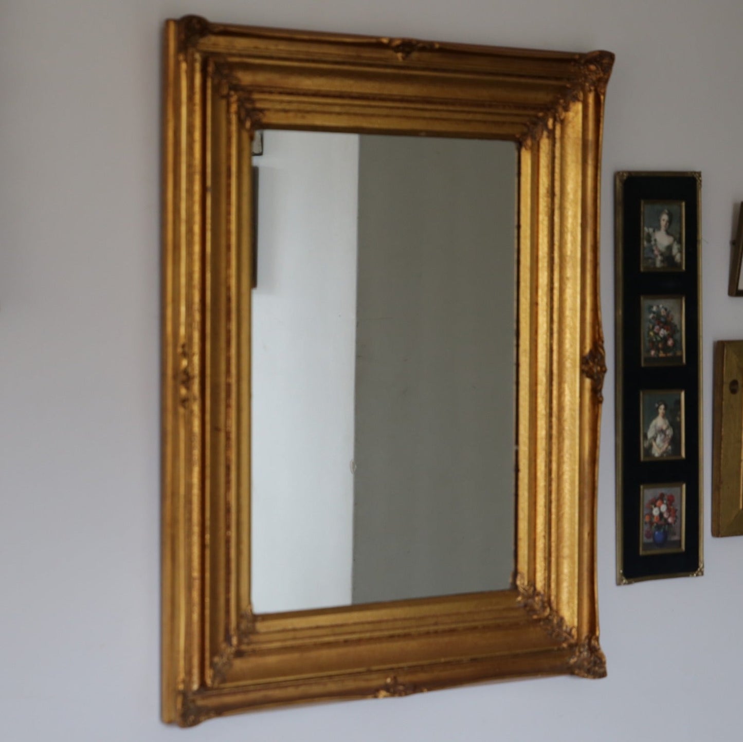 Vintage Gold Leaf Moulded Mirror