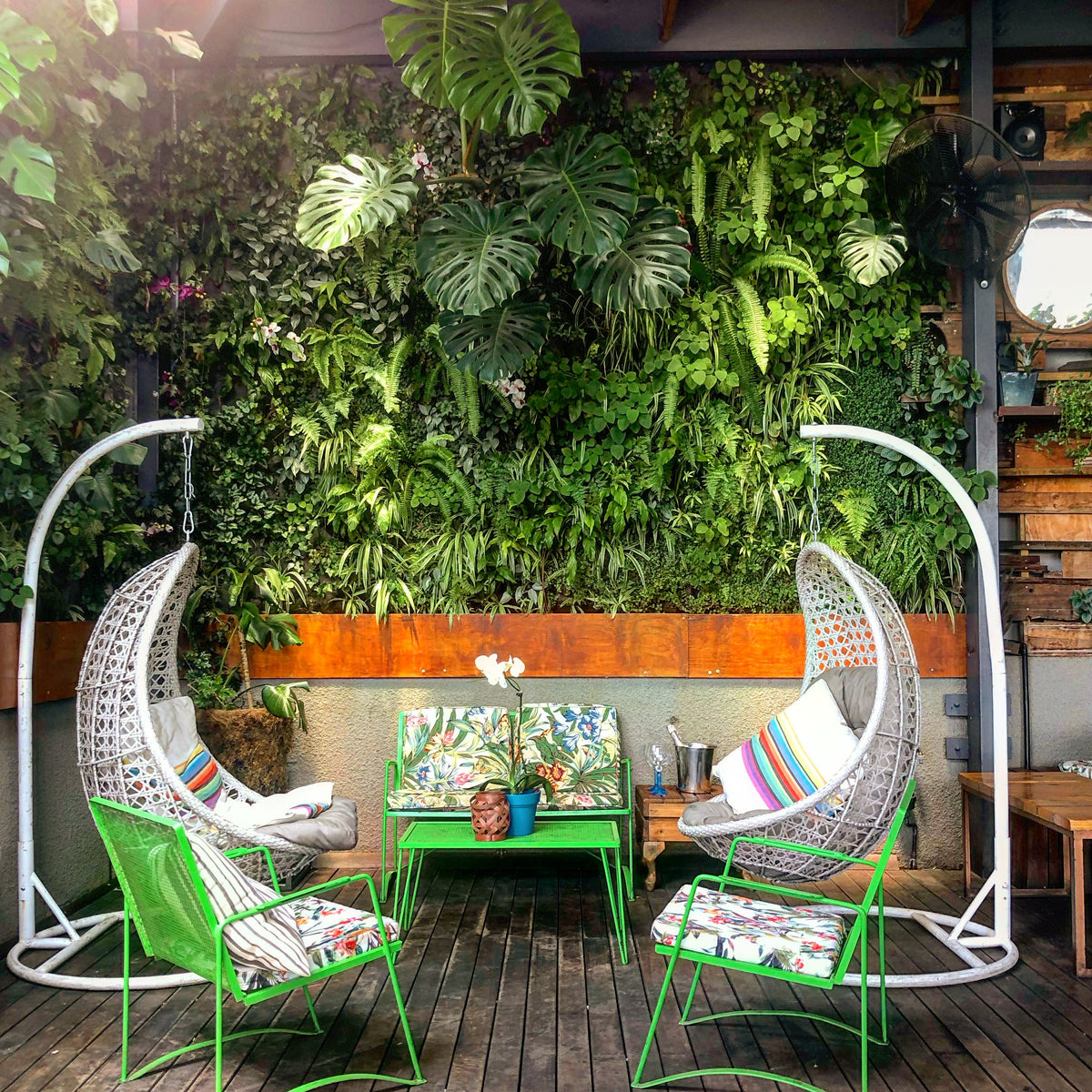 Green Metal Garden Set 