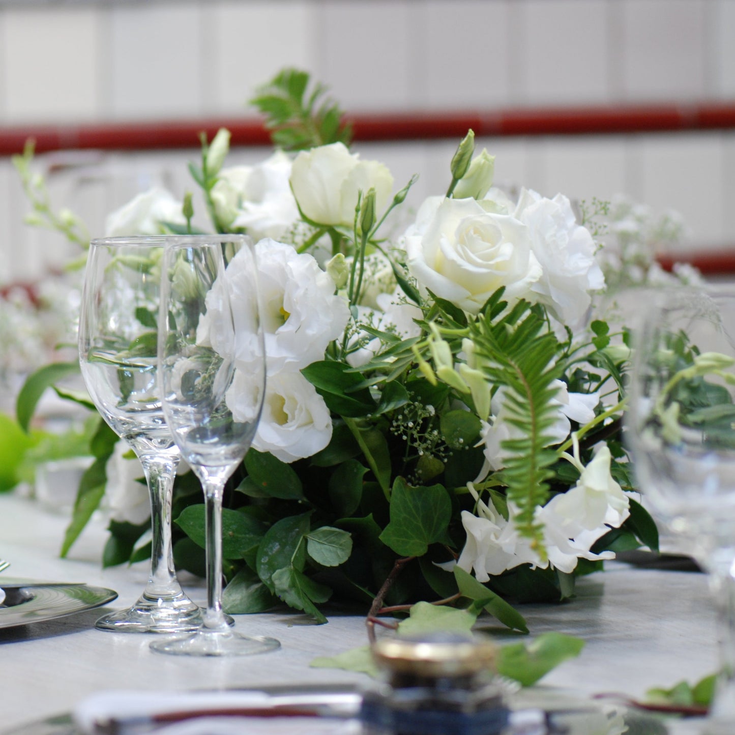 Classic White & Green Decor
