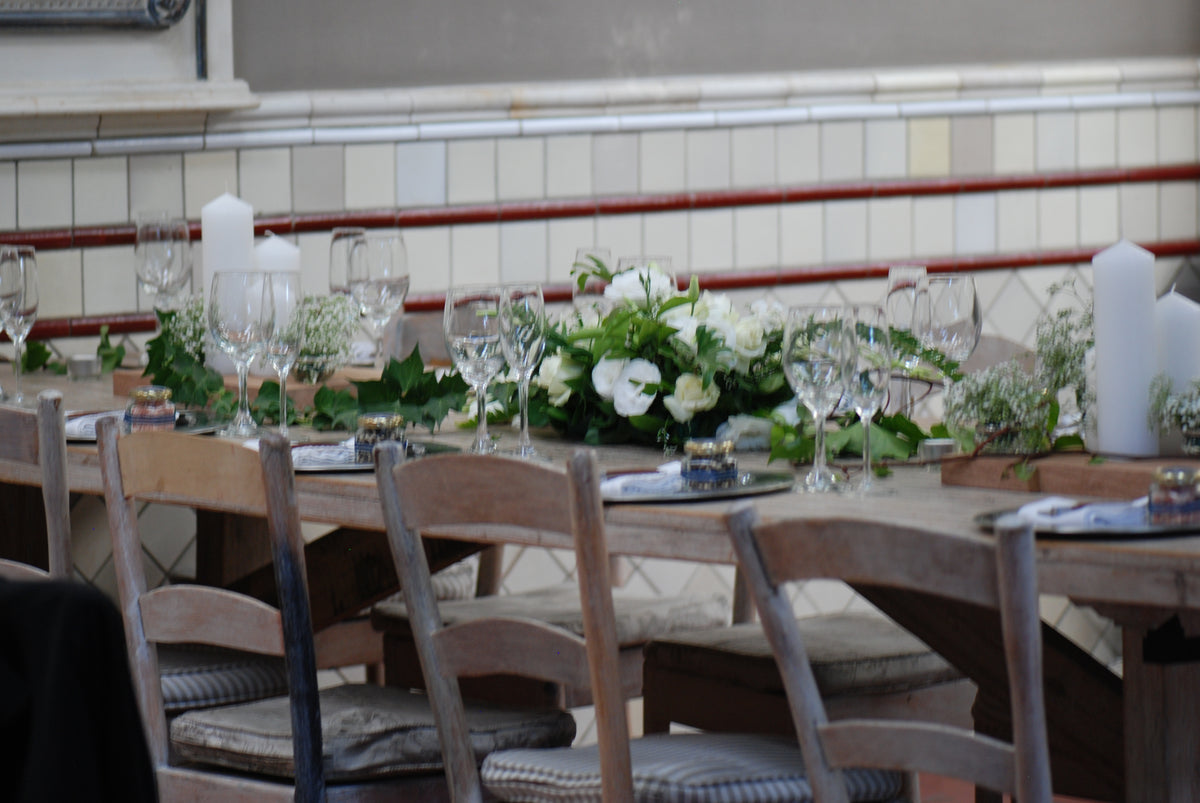 Classic White & Green Decor
