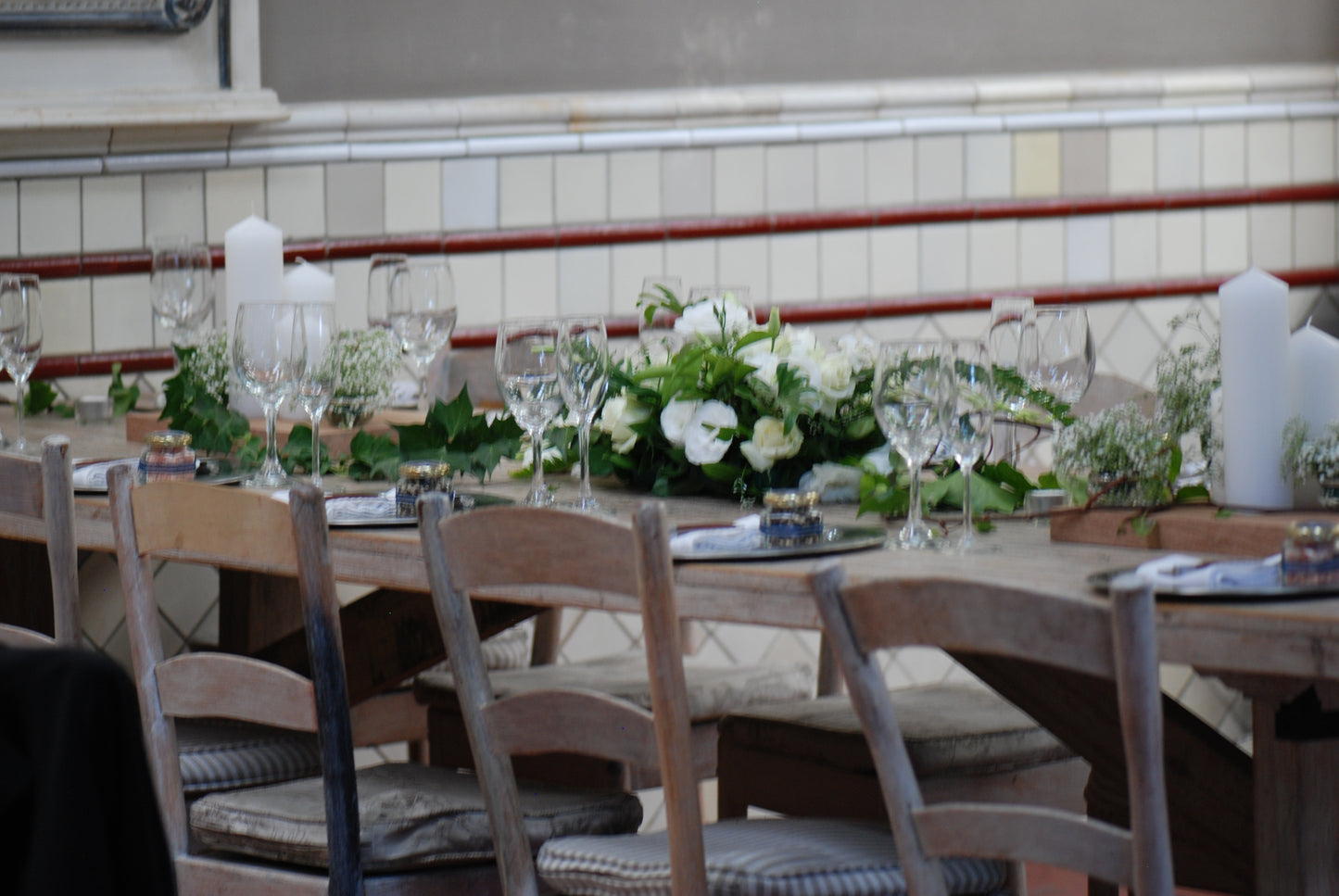 Classic White & Green Decor