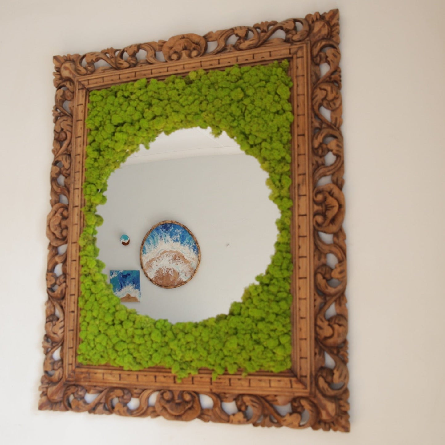 Forever Moss Framed Mirror