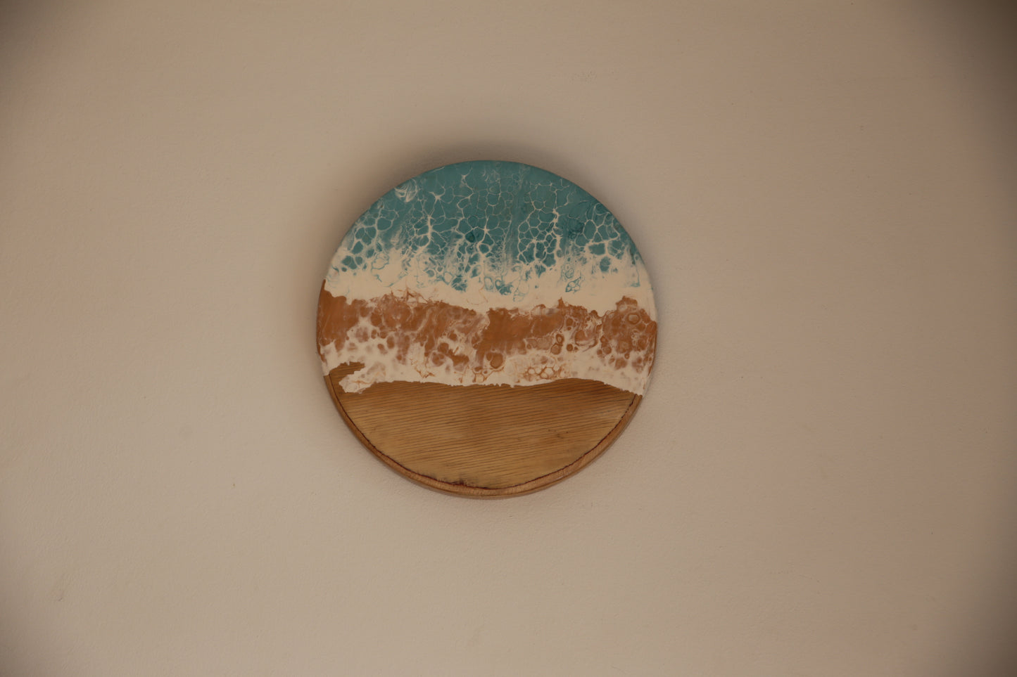 Vintage Wood Plant stand with brass detail