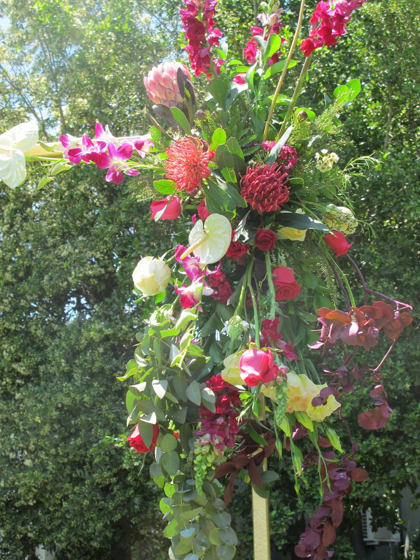 Gold Pink & Greenery Wedding