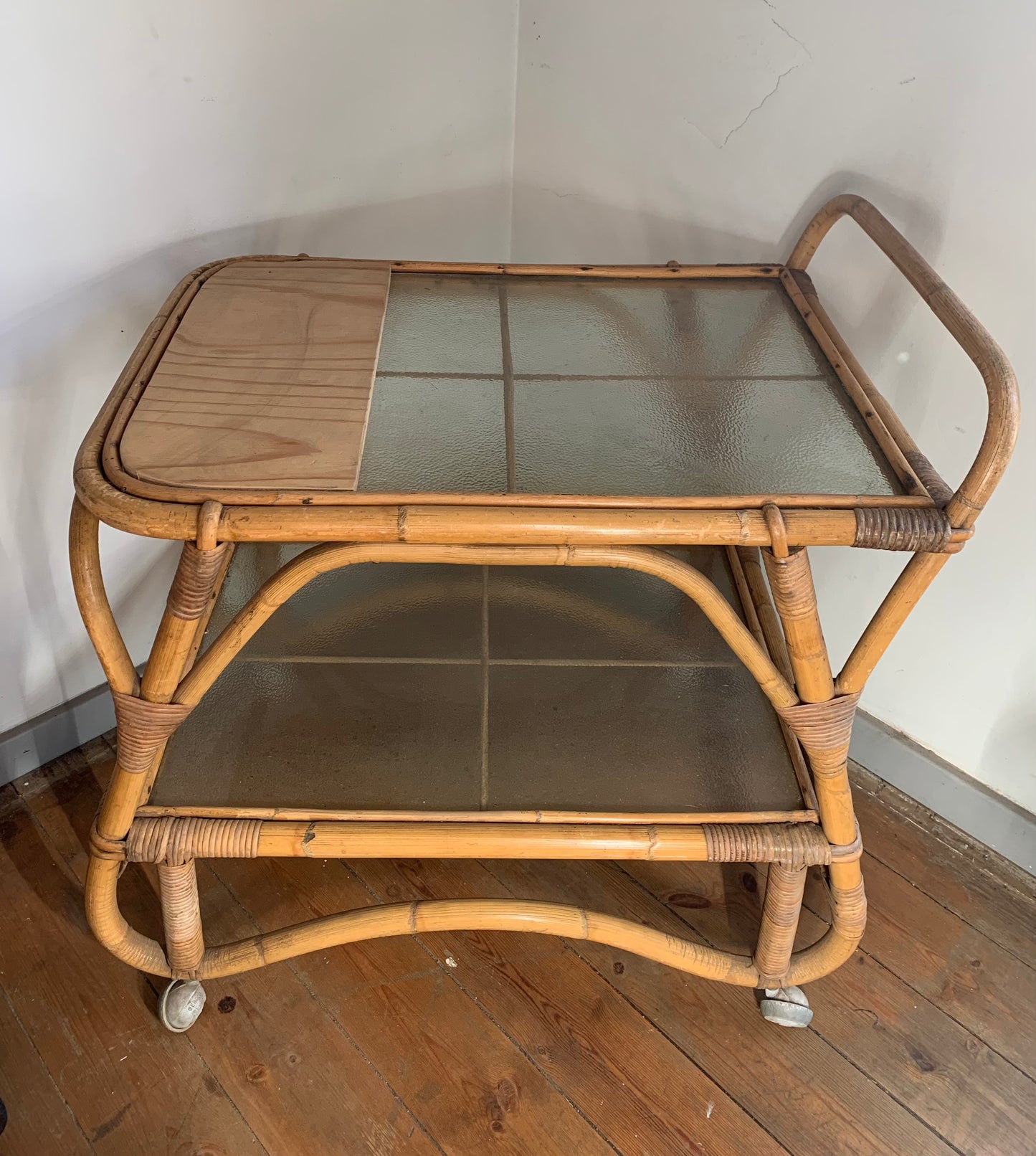 Wicker Drinks Trolley