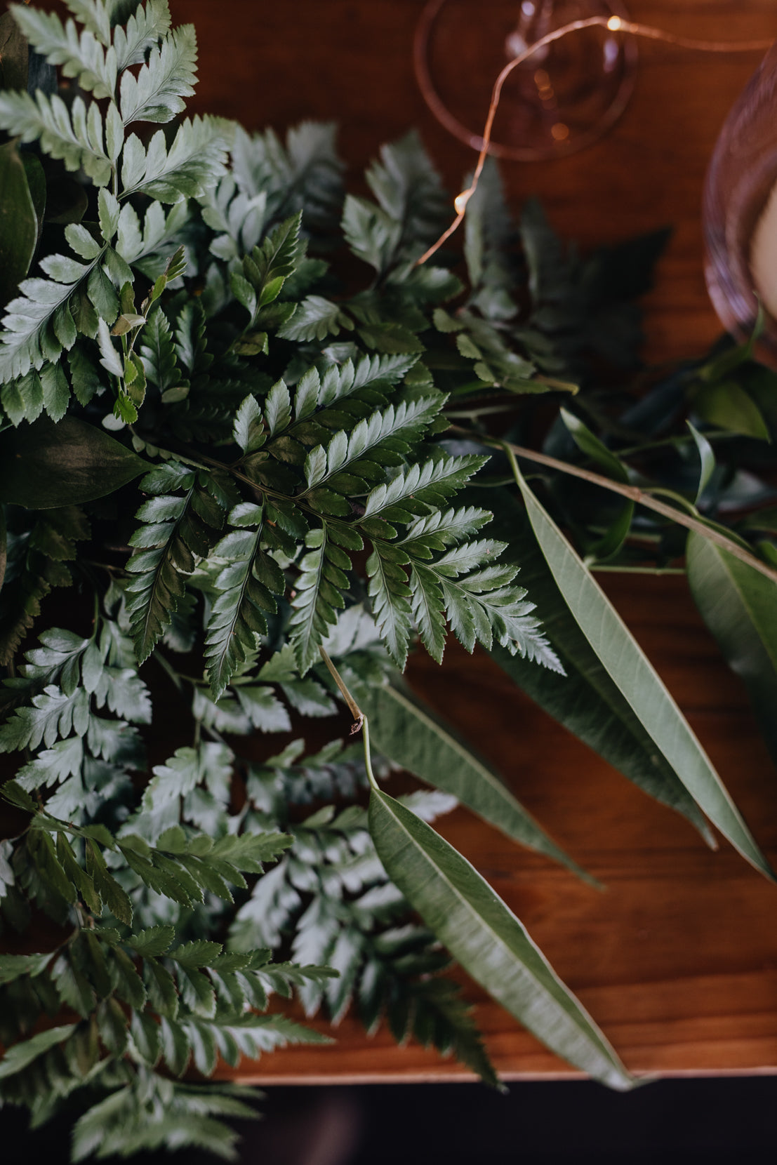 Lush Green & Gold Modern Wedding