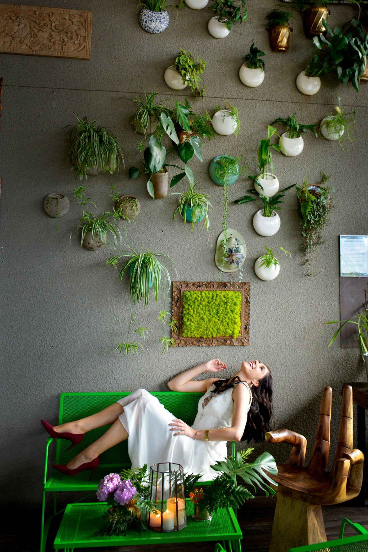 Potted Wall Pots For event rental wedding rental decor 