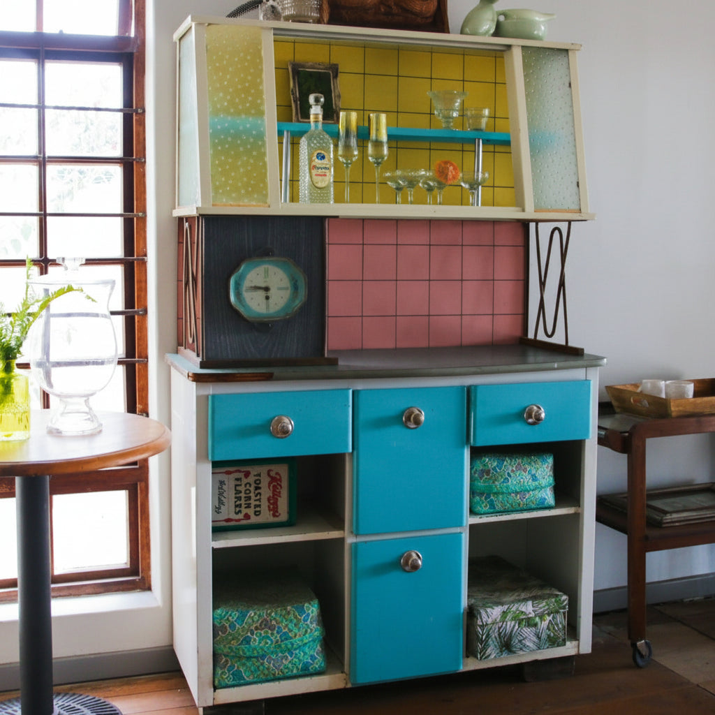 Vintage Metal Kitchenette Table 
