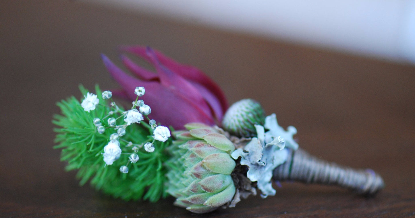 Succulent Boutonniere